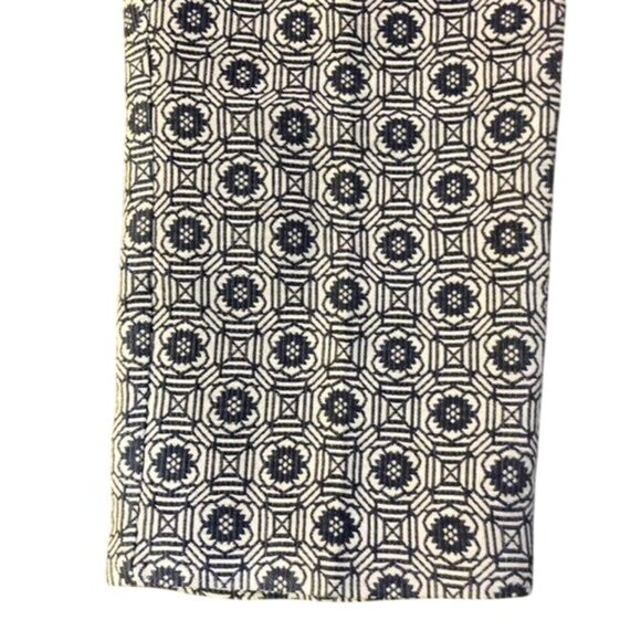 Worthington Capri Pants Womens 14 Blue Patterned Geometric Print Cotton Blend - Picture 6 of 8